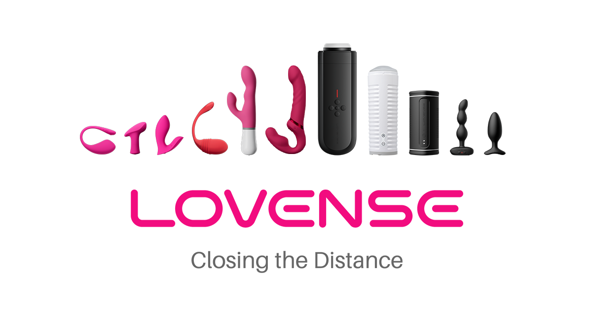 Lovense banner showcasing the brand logotype and products